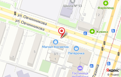Магазин медтехники на улице Овчинникова на карте