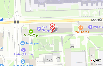 Ателье Эталон СПб на Бассейной улице, 27 на карте