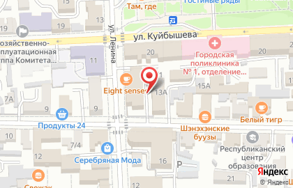 Пальма на улице Свердлова на карте