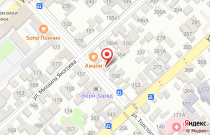 Магазин Продуктовый рай на улице Толстого на карте