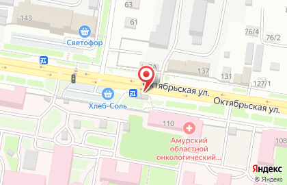 Продуктовый магазин Серышевский на Октябрьской улице на карте