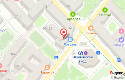 Ремонт пластиковых окон метро Чкаловская на карте