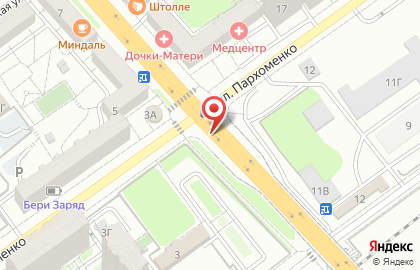 Шиномонтажная мастерская в Центральном районе на карте