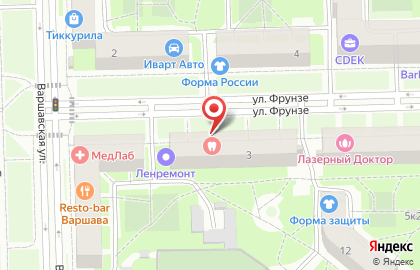 Three Capitals SPb в Московском районе на карте