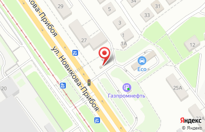 Киоск по продаже автомасел на улице Новикова-Прибоя на карте