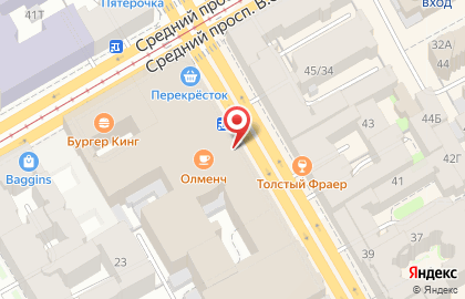 Винный супермаркет Ароматный мир в Василеостровском районе на карте