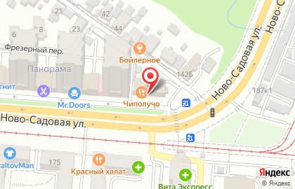 Ресторан Чиполучо на Ново-Садовой улице на карте
