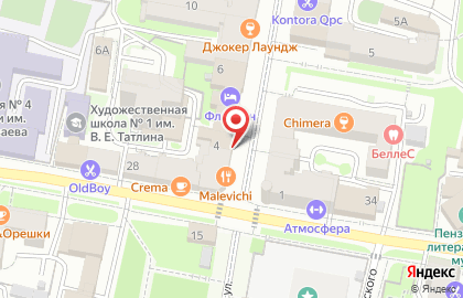 Галерея №1 на Московской улице на карте