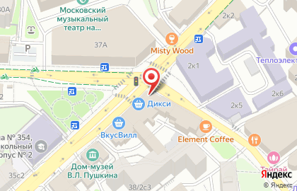 Супермаркет Дикси в Москве на карте