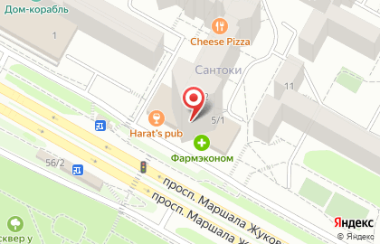 Салон красоты КВИНС на проспекте Маршала Жукова на карте
