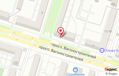 Производственная фирма ЭлитМонтаж на проспекте Вагоностроителей на карте