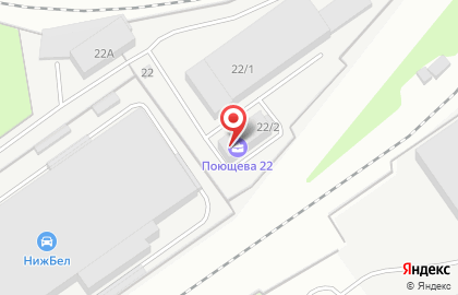 Бизнес-центр на Поющева 22 в Автозаводском районе на карте