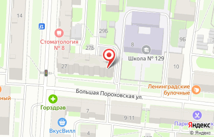 Адвокат Корельский А.М. на Большеохтинском проспекте на карте