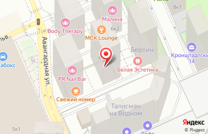 Клиника Атлас в Москве на карте