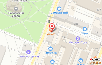 Гатчинское районное предприятие по землеустройству и проектированию в Санкт-Петербурге на карте