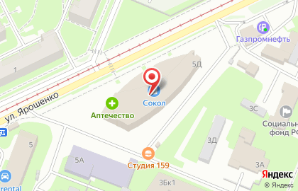 Шинный центр ТАГАНКА в Московском районе на карте