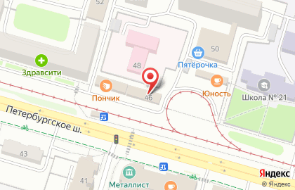 Киоск по продаже печатной продукции Тверьсоюзпечать+О на Петербургском шоссе на карте