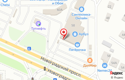 Магазин одной цены Fix price в Калининском районе на карте