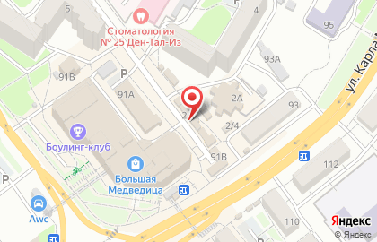Серышевский на Большой улице на карте