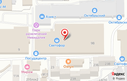 Банкомат АК БайкалБанк в Октябрьском районе на карте