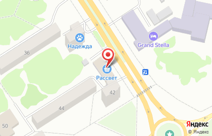 Магазин Рассвет в Зеленогорске на карте