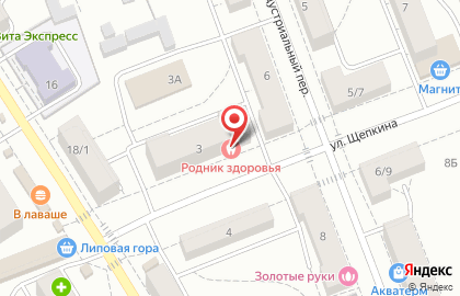 Медицинский центр Родник здоровья в Фрунзенском районе на карте