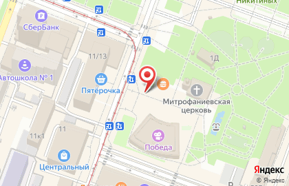 Киоск по продаже проездных билетов в Мирном переулке на карте