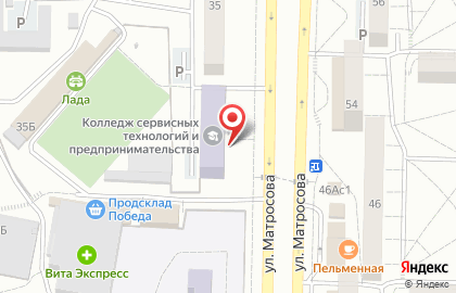 Тольяттинский колледж сервисных технологий и предпринимательства в Тольятти на карте