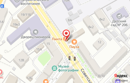 Сакура на Советской улице на карте