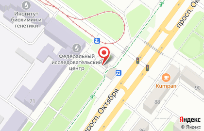 Ресторан быстрого питания Шаурма Халяль на проспекте Октября на карте