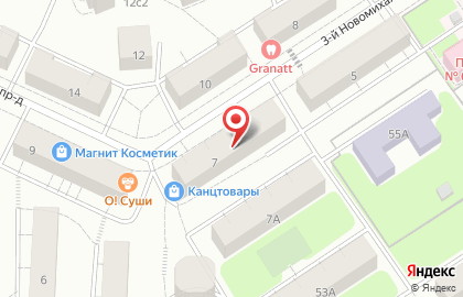 Избёнка в 3-м Новомихалковском проезде на карте