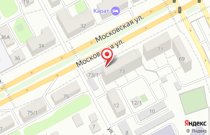Московская на Московской улице на карте