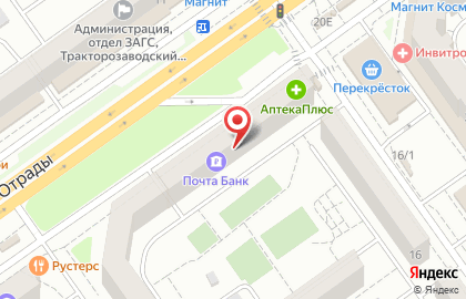 Банкомат Поволжский банк Сбербанка России, Волгоградское отделение №8621 в Тракторозаводском районе на карте