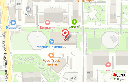 Гипермаркет Магнит Семейный на Восточно-Кругликовской улице на карте