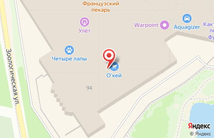 ТЦ О`кей в Верх-Исетском районе на карте