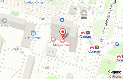 Лорнет на Днепропетровской улице на карте