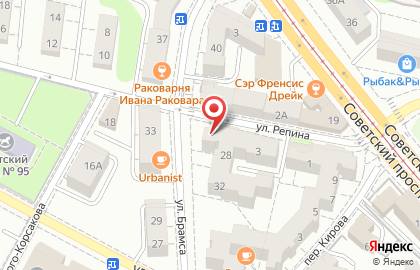 Магазин тканей и швейной фурнитуры Светлана в Центральном районе на карте
