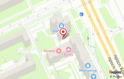 Городской пункт услуг Кластер на проспекте Большевиков на карте