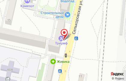 Парикмахерская Триумф на Селькоровской улице на карте