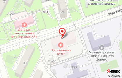 Городская поликлиника №69 на 2-й Владимирской улице на карте