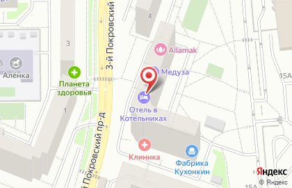 Отель AntHill во 2-м Покровском проезде на карте