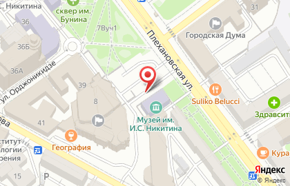 Адамас на Плехановской улице на карте