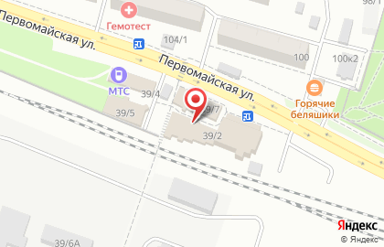 ТЦ Теремок на Первомайской улице на карте