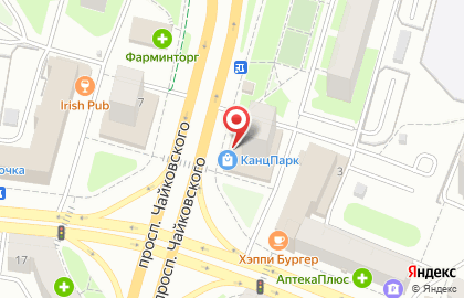 Концертная касса Концерт Тверь на проспекте Чайковского на карте