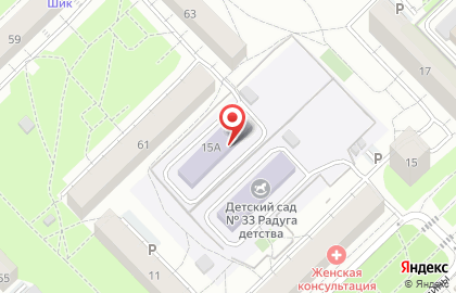 Детский сад №33 в Центральном районе на карте