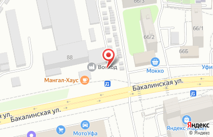 Продовольственный магазин Сластена на Бакалинской улице на карте