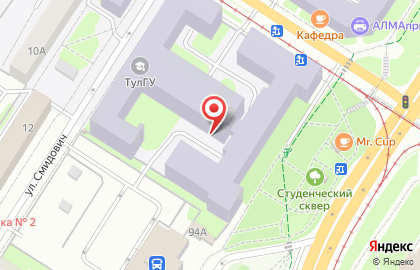 Банкомат, Среднерусский банк Сбербанка России, ОАО, Тульское отделение на проспекте Ленина на карте