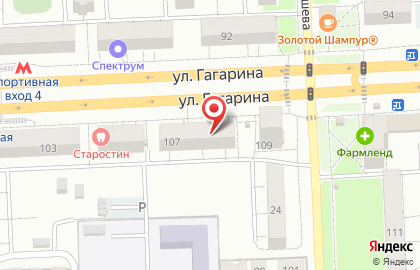 дом Страхования в Советском районе на карте