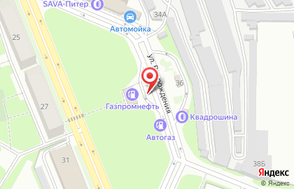 АЗС Aero на улице Возрождения на карте