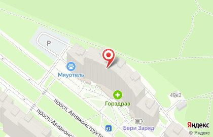 Великолукский Мясокомбинат на проспекте Авиаконструкторов на карте